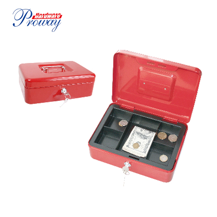 Wholesale Cash Box With 5 Money Trays Portable Cash Money Storage Box High Quality Cash Safe Box/