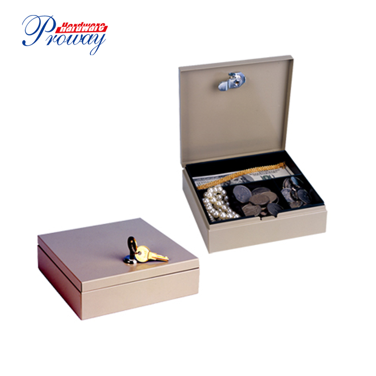 Proway cash box with key for business for shop-2
