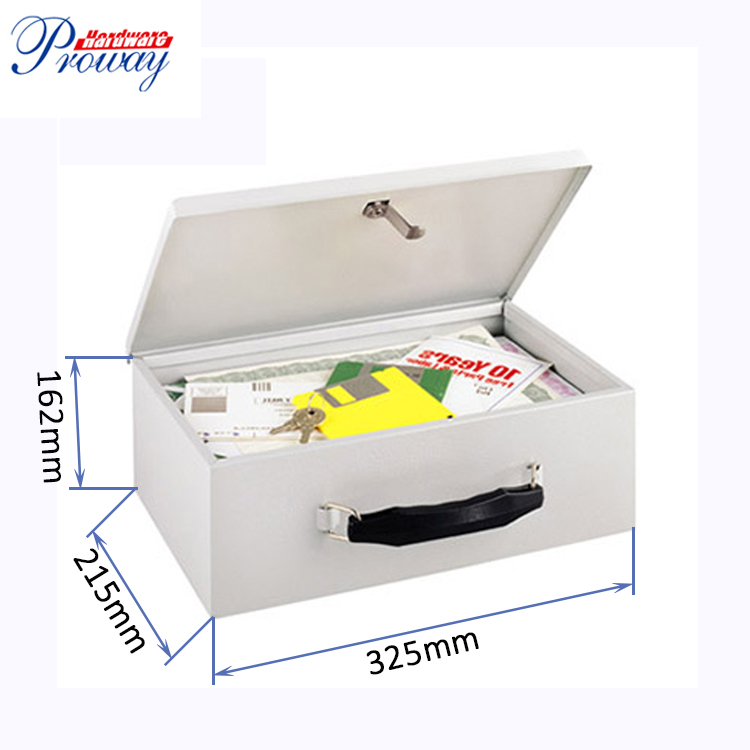 Proway metal cash box with lock Suppliers for bank-1