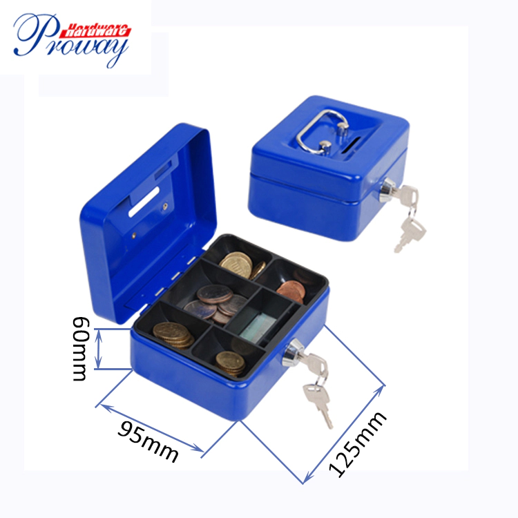 Popular Factory Directing Cash Box With Key Lock Hot Selling Metal Cash Box Key Locking Money Saver/