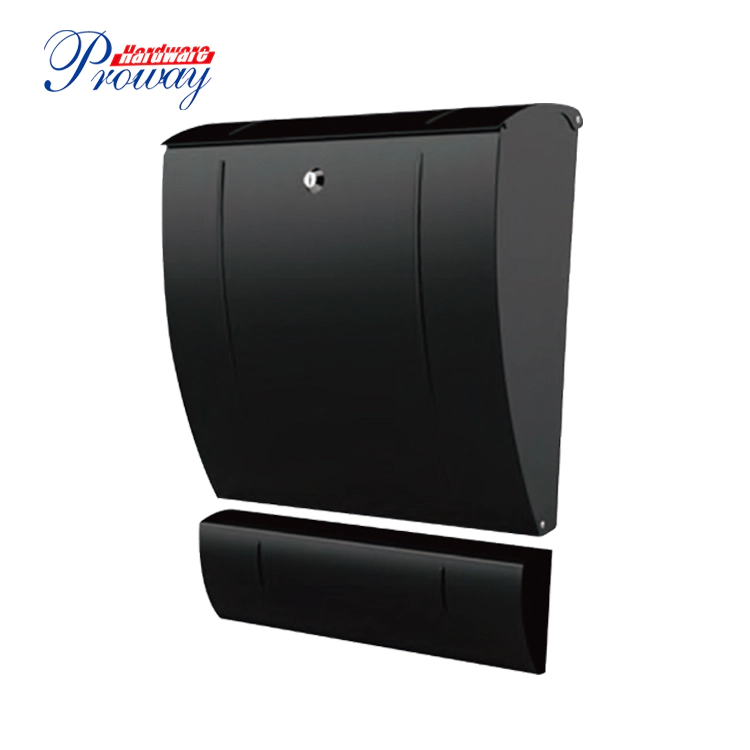 Wall Mounted Modern Mailbox Locking Letter Box For Houses With Newspaper Cylinder Custom Posting Box/
