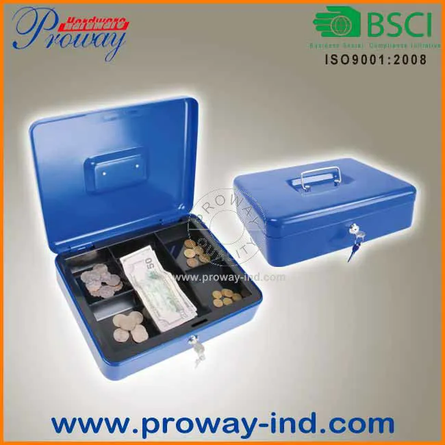 Cheap Cash Box With Lock Saving Money  Key Lock Metal Safe Box Piggy Bank Money Saving Box/