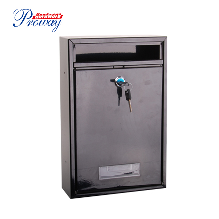 Wall Mounted Letter Box High Security Rustproof Mailbox Wall Mount Metal Letter Box Parcel Post Box/