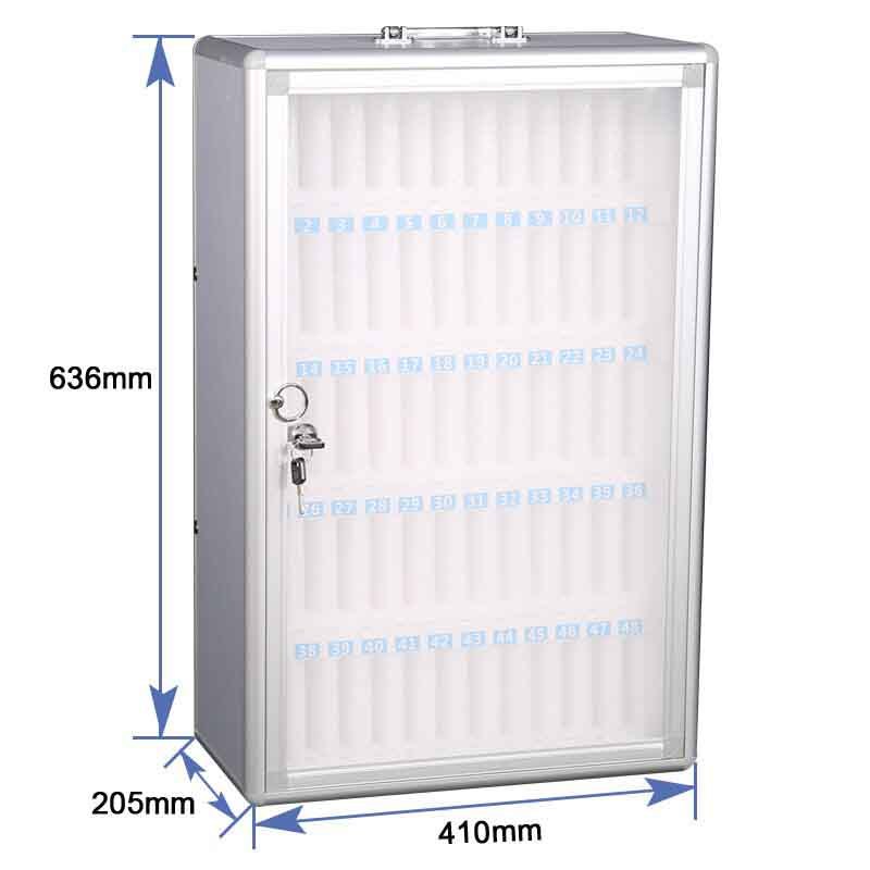 Mobile Phone Storage Box With Handle And Security Lock Wall Mounted Smart Phone Chart Cabinet/
