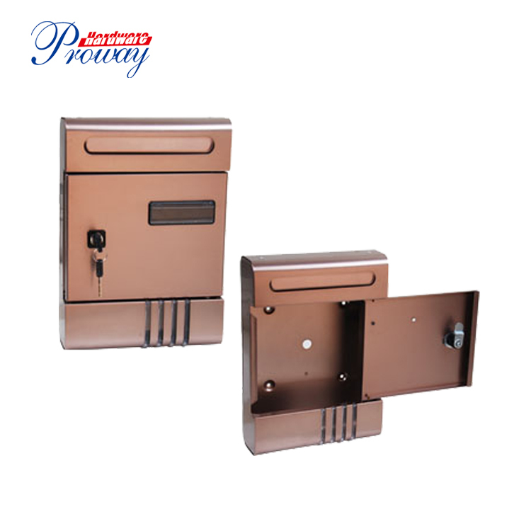 New Style Aluminum Letter Box Wall Mount Waterproof Mailbox