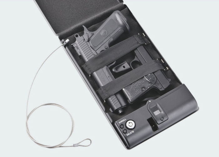 Proway car gun safe biometric for business for burglary protection-2