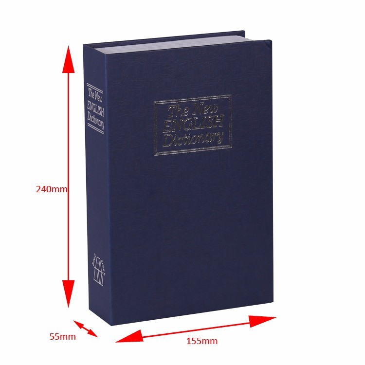 Home Dictionary Safe Book, Diversion Hidden Combination Lock Metal Safe Lock Box Secret Book/