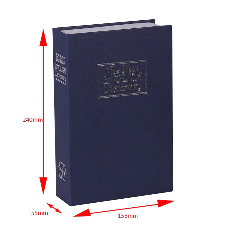 Home Dictionary Safe Book, Diversion Hidden Combination Lock Metal Safe Lock Box Secret Book/