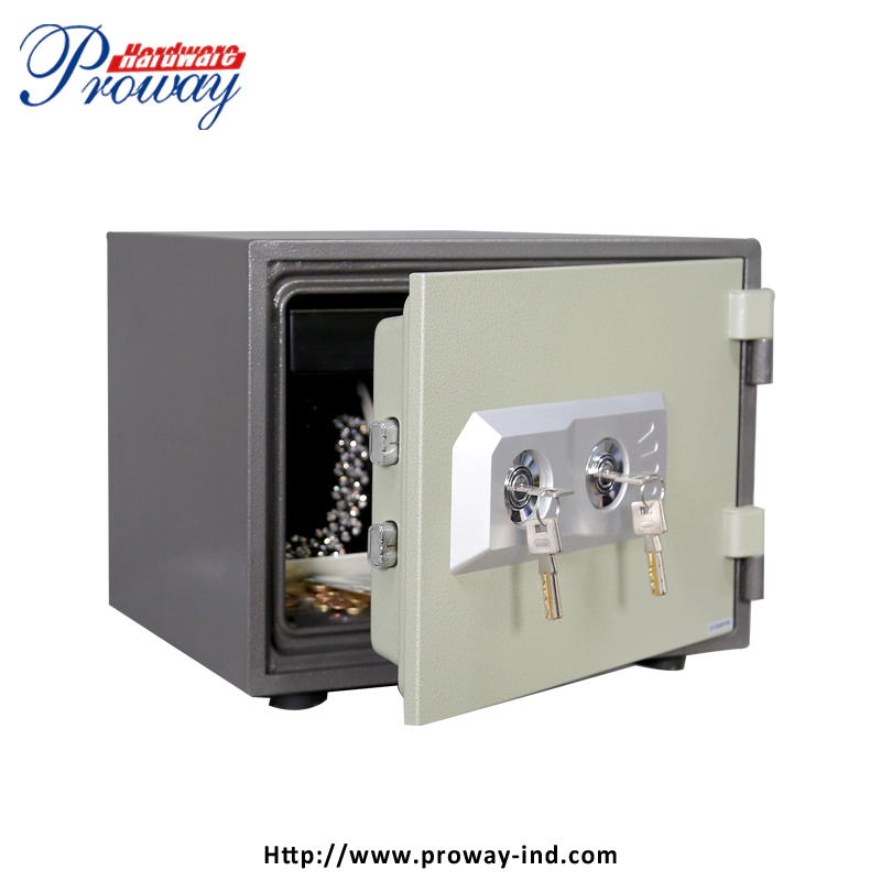 1 Hour Boxes Fireproof Double Key Digital Safe Locker Fireproof Security Document Commercial Fire proof Safety boxe
