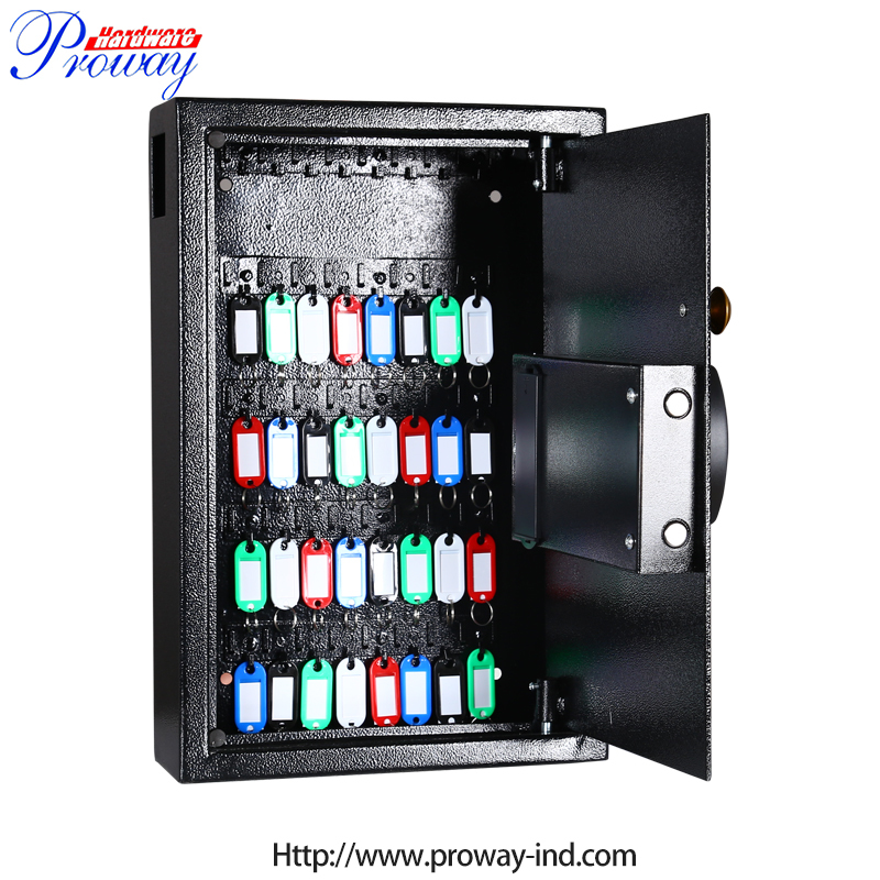 40 Key Smart Key Storage Cabinet Key Tag Organizer Cabinet Lock Key Pad Electronic Digital Combination Lock Key Holder Cabinet