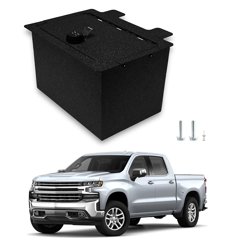 4-Digit Combo Lock Car Safe Organizer Gun Safe Box Compatible Center Console Safe Box with Chevrolet