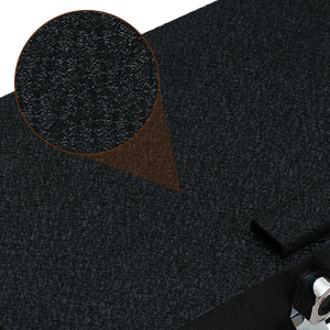 12 gauge cold rolled steel and has an anti-rust coating on the outside