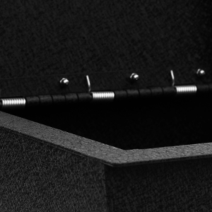 Counter balanced door with spring assisted hinge