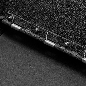 Counter balanced door with spring assisted hinge