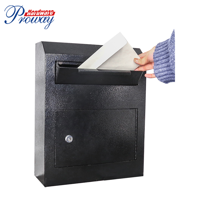 Outdoor Wall Mount Drop Letter Box Through The Door Locking Cabinet Large Capacity Mailbox Parcel Drop Box