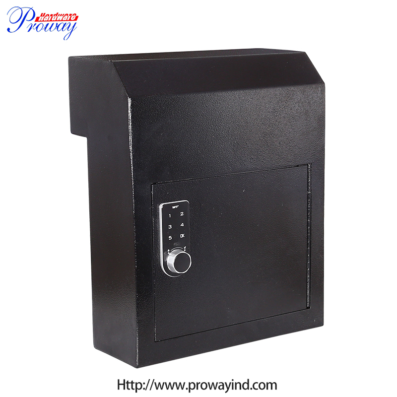 Through The Door Electronic Locking Drop Box Outside Wall Mount Steel Parcel Drop Box for Mail Letter Post Parcel Boxes