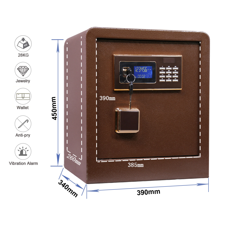 Luxurious Smart Safe Box High Security Large Steel Home And Business High Grade Digital Electronic Safe