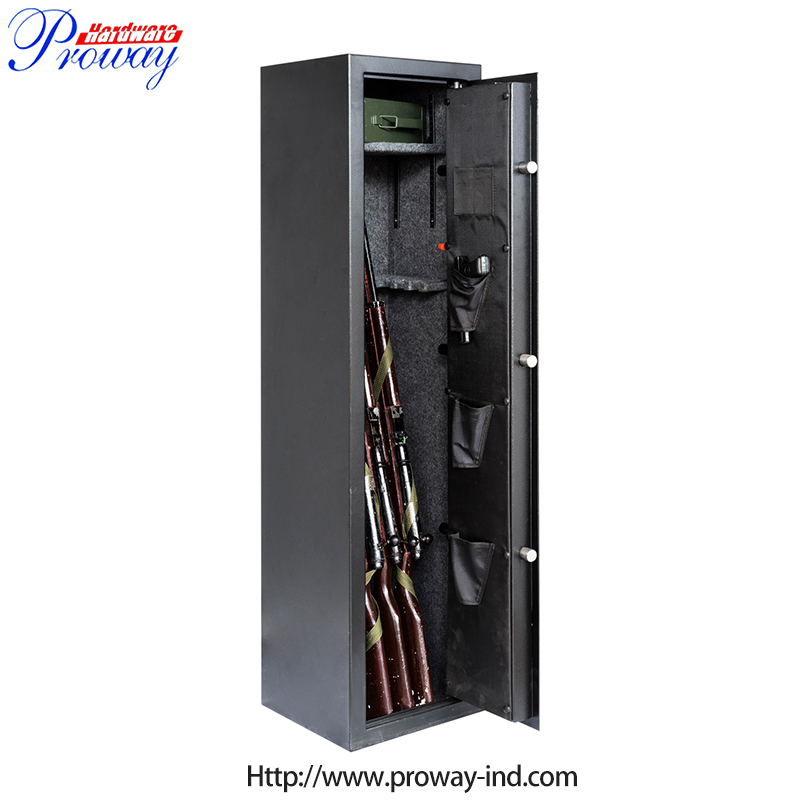 5 Gun Safe Biometric Gun Vault Locks Electronic Digital Fingerprint Gun Lock Cabinet Safe Home Gun Rifle Safe Box