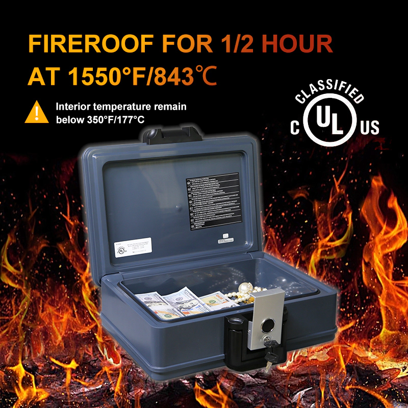 High Security Portable Home Fireproof Safe Box Waterproof Property Safe