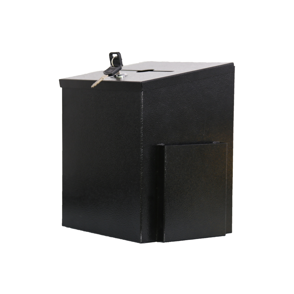 Suggestion Box With Lock Wall Mounted Metal Donation Box
