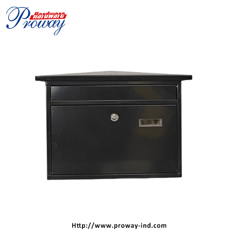Outdoor Wall Mount Lockable Mailbox - Made from Galvanized Metal