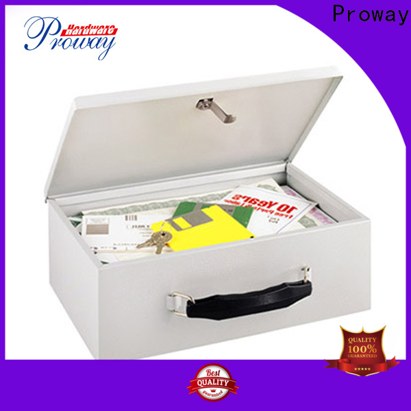 Proway metal cash box with lock Suppliers for bank