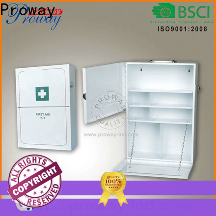 Proway Latest small first aid cabinet factory to storage life-saving emergency supplies